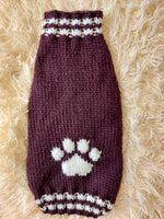Dog clothes sweater with arana wool alpaca, jumper winter warm wool alpaca, wool winter clothes for dachshund dachshundknit