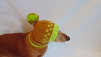 Warm hat for dog or cat, hat for dog, hat for small dog, hat for dachshund, warm ears of dog