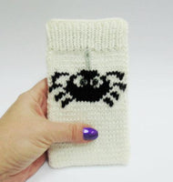 Case for iPhone Spider,Knitted phone case - dachshundknit