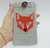 Case for smartphone Fox, Phone Case,Sweater for phone - dachshundknit