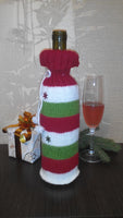 Christmas bottle cover, Christmas bottle decoration,Decor Bottle, Wine Accessories, Knitted bottle,Wine Decor Crochet Bottle Bottle Sweater - dachshundknit