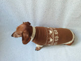 Christmas Dachshund Deer Sweater - dachshundknit