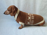 Christmas Dachshund Deer Sweater - dachshundknit