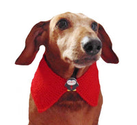Christmas dog or cat collar - dachshundknit