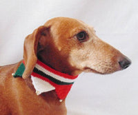 Christmas dog or cat collar - dachshundknit