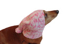 Christmas knitted warm winter hat for small dog handmade - dachshundknit