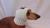 Hat for dog funny poop, warm winter hat for small dog - dachshundknit