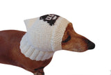 Hat for dog funny poop, warm winter hat for small dog - dachshundknit
