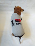 I love my dog dachshund sweater dachshundknit