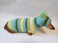 Set sweater and hat for dogs, sweater and hat for dachshunds, clothes for dogs, clothes for dachshunds - dachshundknit