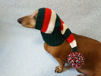 Winter clothes for dogs Christmas hat - dachshundknit