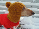 Winter clothes for dogs knitted hat owl - dachshundknit